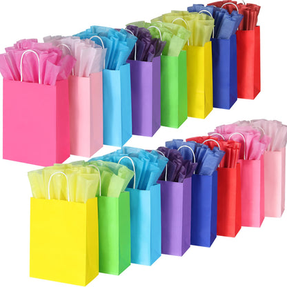 Wine& Colorful Gift Bags