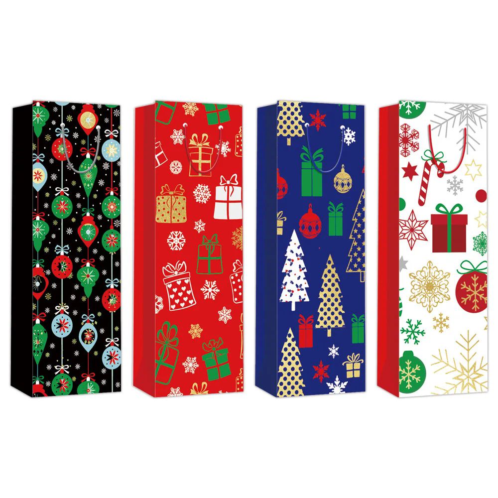 Wine& Colorful Gift Bags