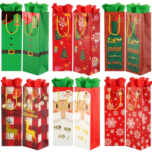 Wine& Colorful Gift Bags