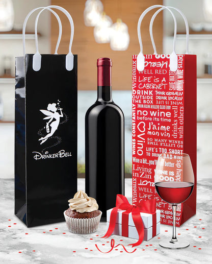 Wine& Colorful Gift Bags