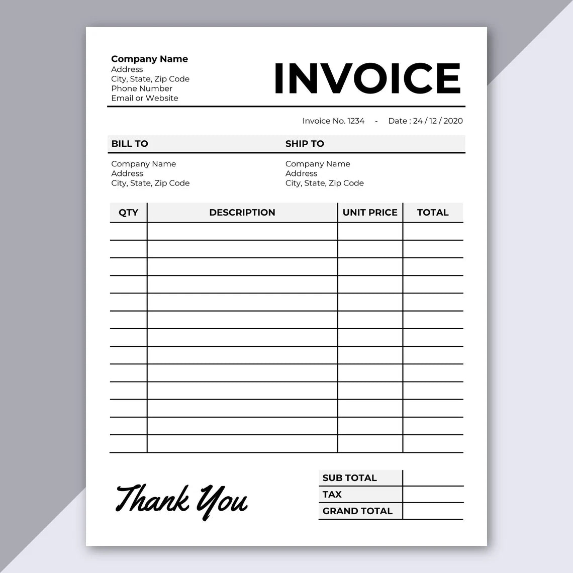 Invoice Books (10 Units)