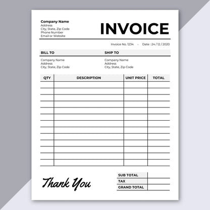 Invoice Books (10 Units)